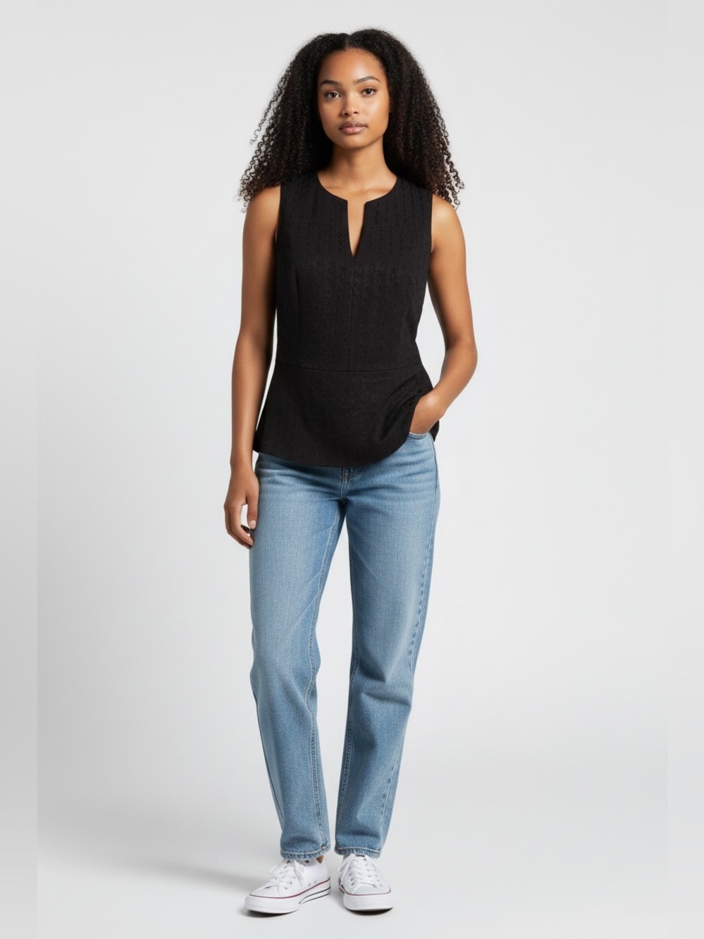 NWOT Theory Black Sleeveless Top